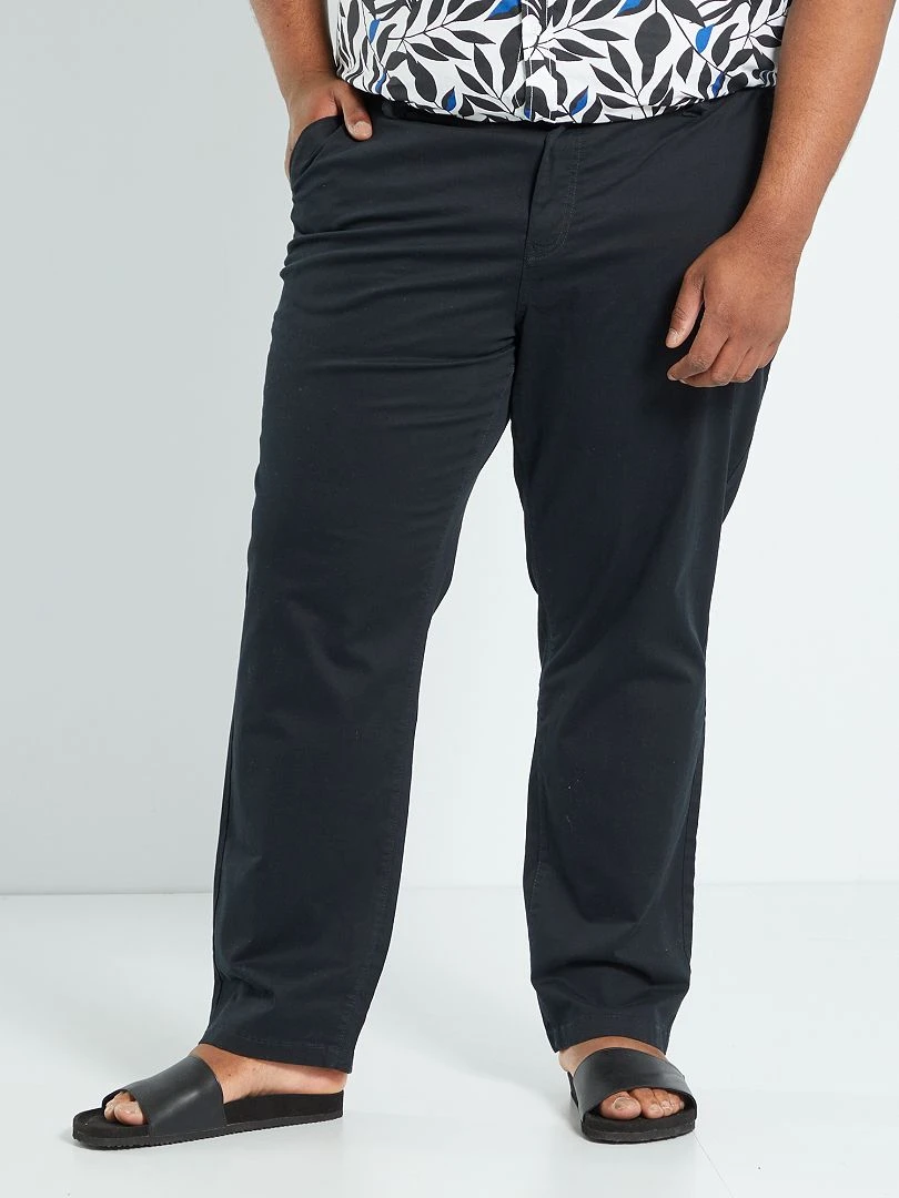 Pantalon chino droit L30 noir