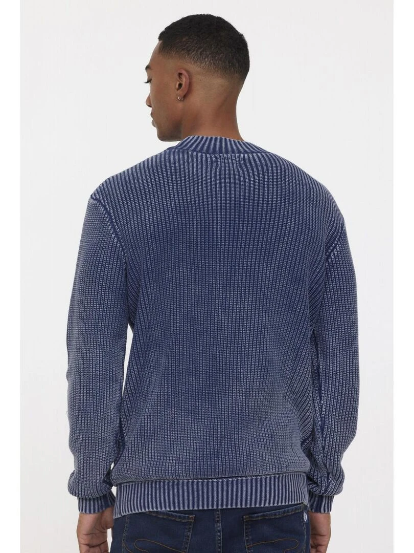 Lee Cooper   Pull manches longues coton regular CULIA   Bleu marine