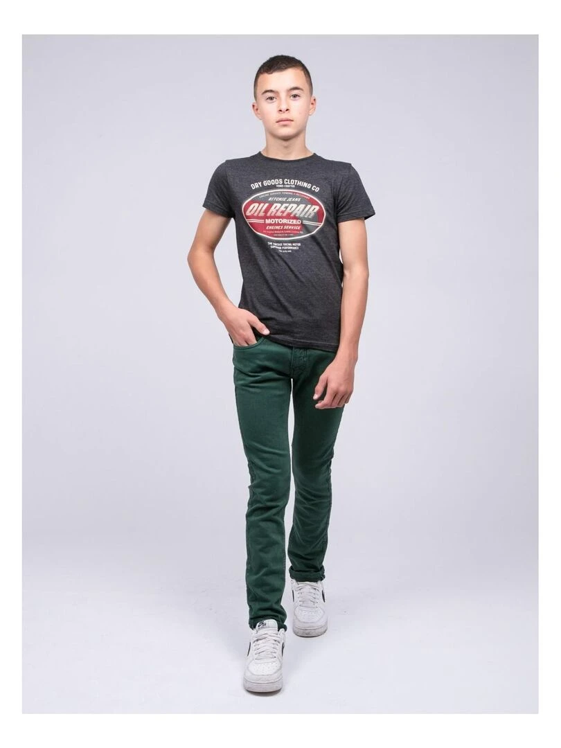 Pantalon 5 poches VAAS J   Vert