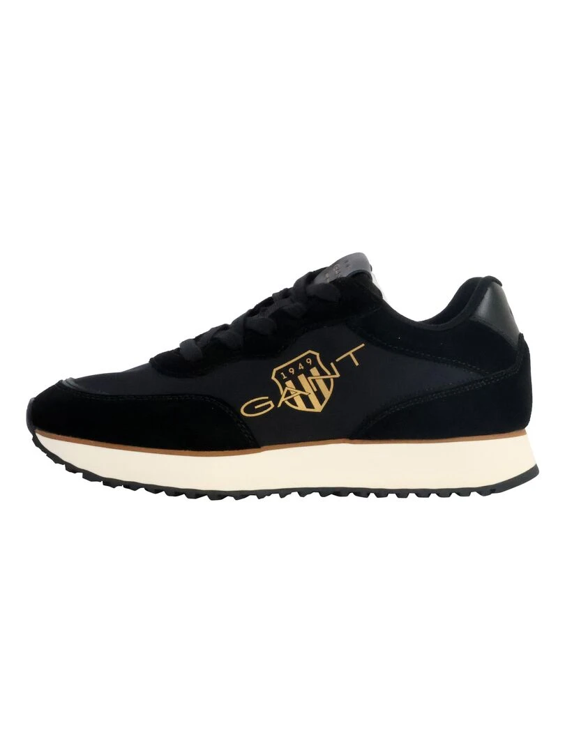 Basket Basse Cuir Gant Bevinda Noir