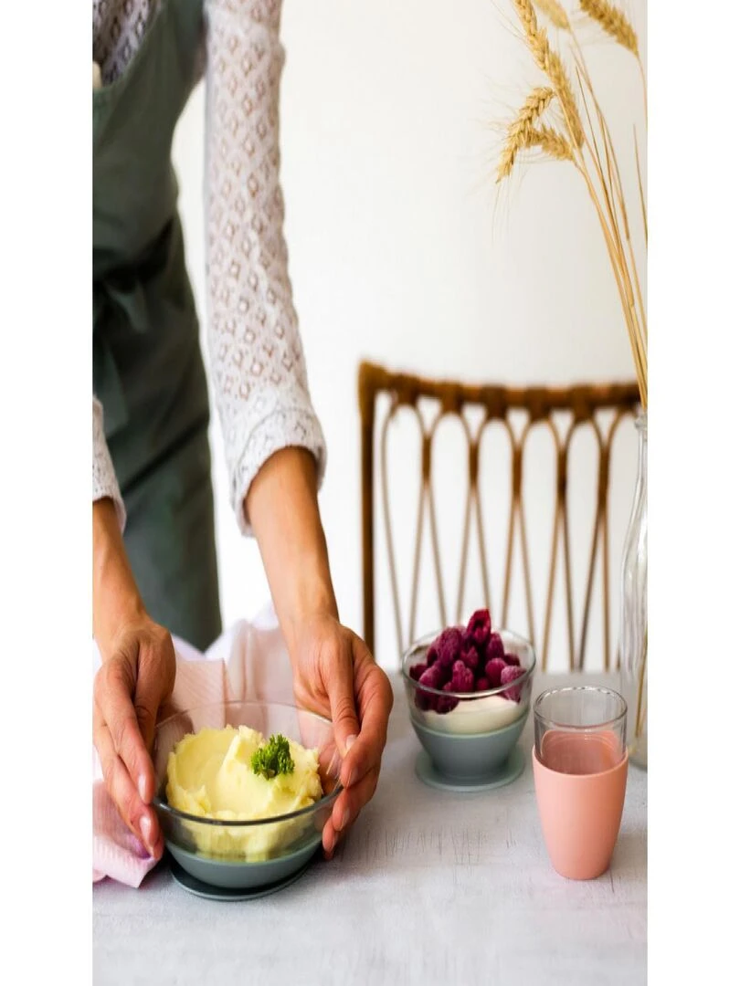 Coffret repas verre Eucalyptus Multicolore