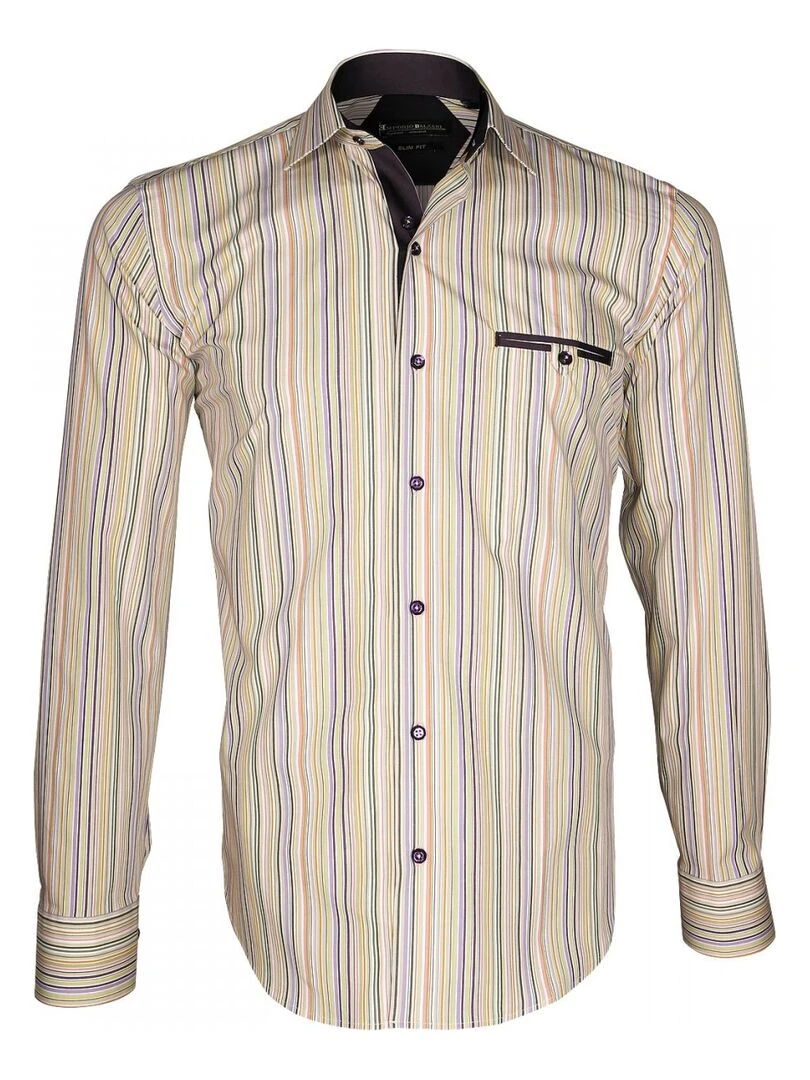 Chemise bayadère ASTRO Vert