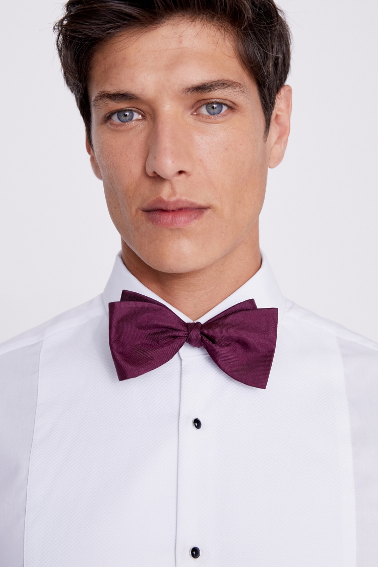 Oxblood Silk Self-Tie Bow Tie Buy Online at Moss