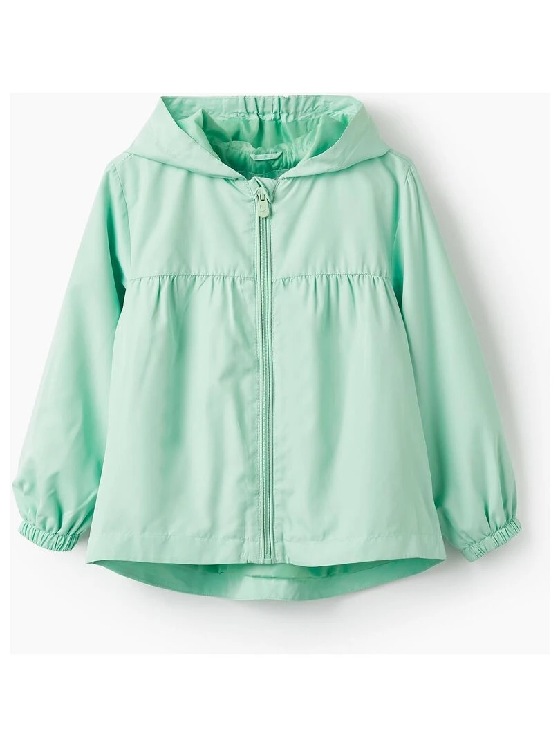 Manteau Coupe Vent avec Capuche pour Fille THE WAVE TRIBE Vert clair