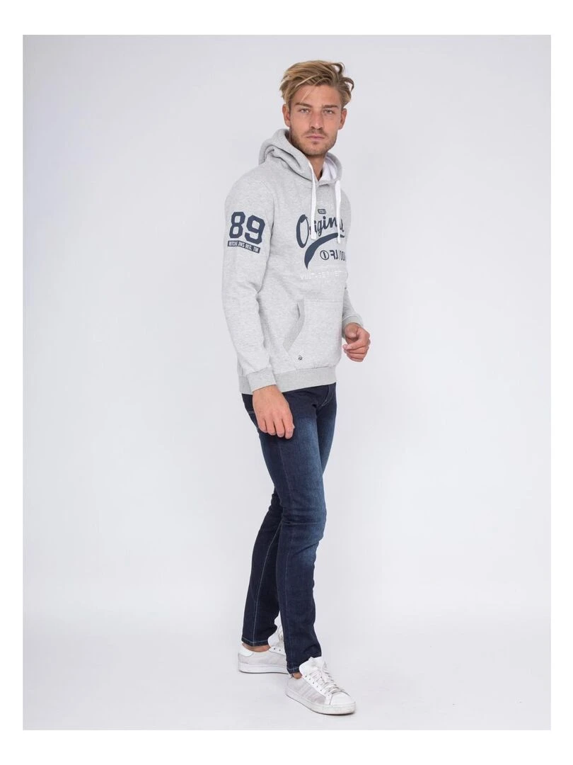 Sweat capuche WARLUZ   Gris
