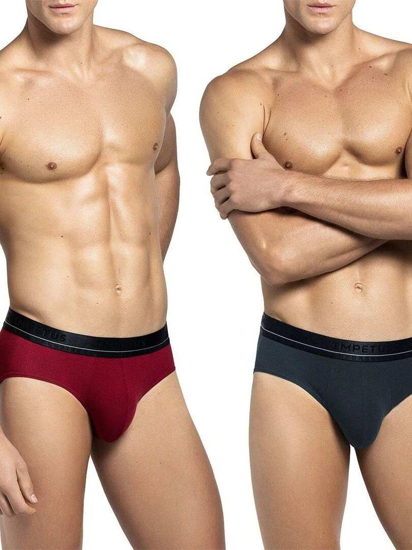 Pack de 2 slips en coton Simplon Rouge