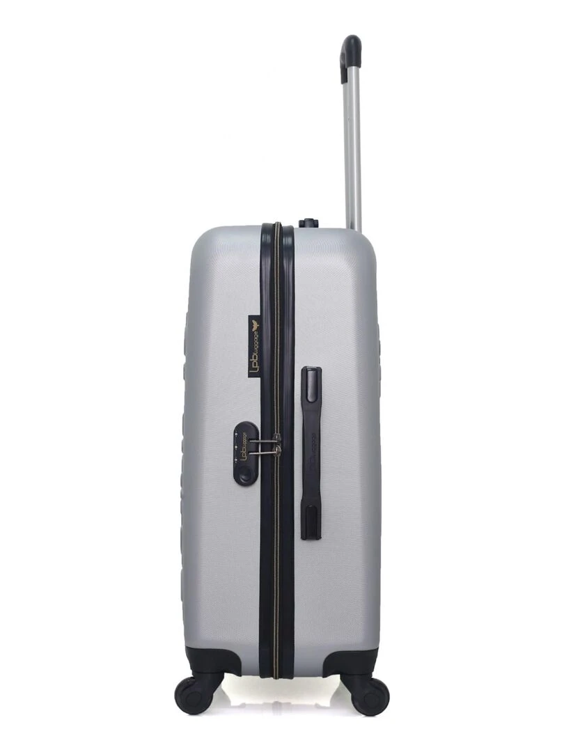 LPB LUGGAGE   VALISE WEEKEND ABS ELEONOR 4 ROUES 65 CM   Gris