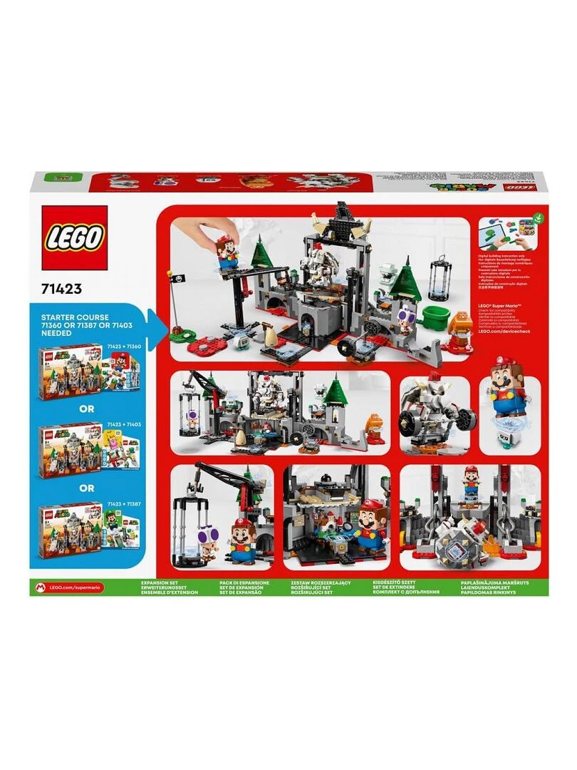 71423   LEGO®   Ensemble dextension bataille au château de bowser skelet   N/A