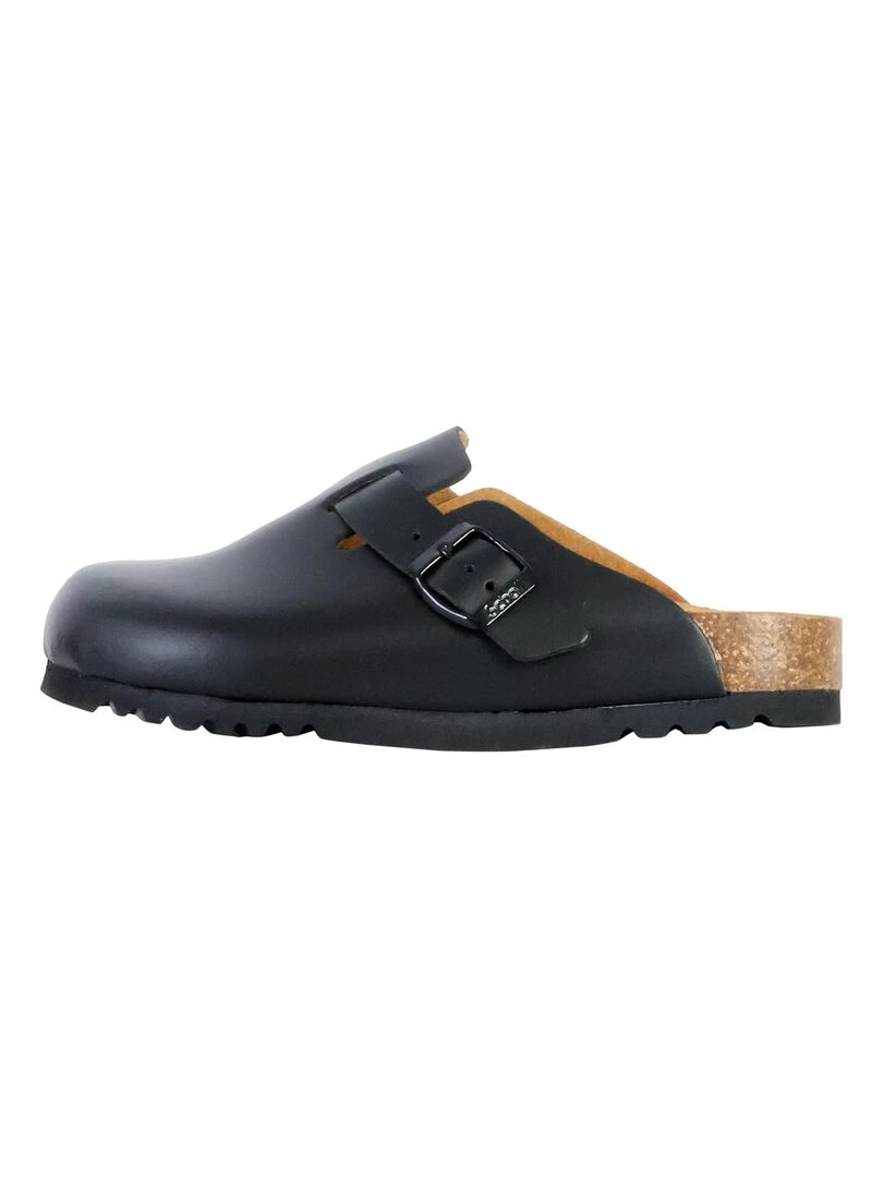 Sabots Cuir Scholl Fae Noir