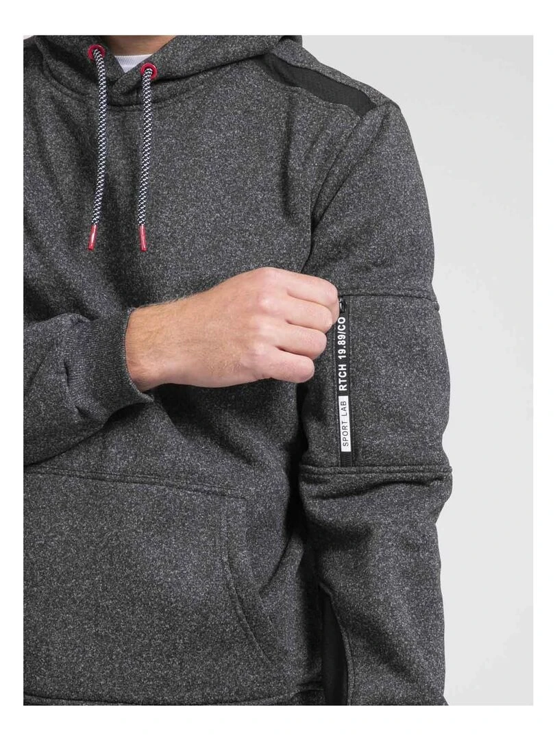 Sweat capuche WOPILO   gris anthracite