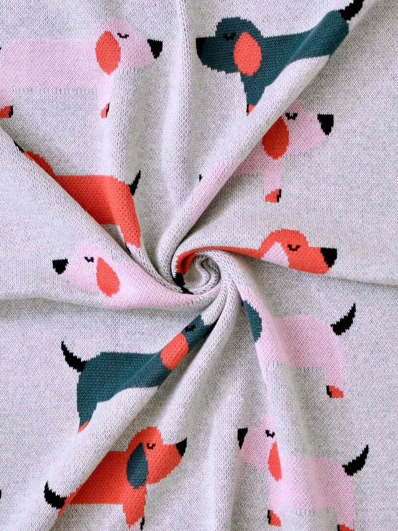 Couverture pour bébé Teckel Rose