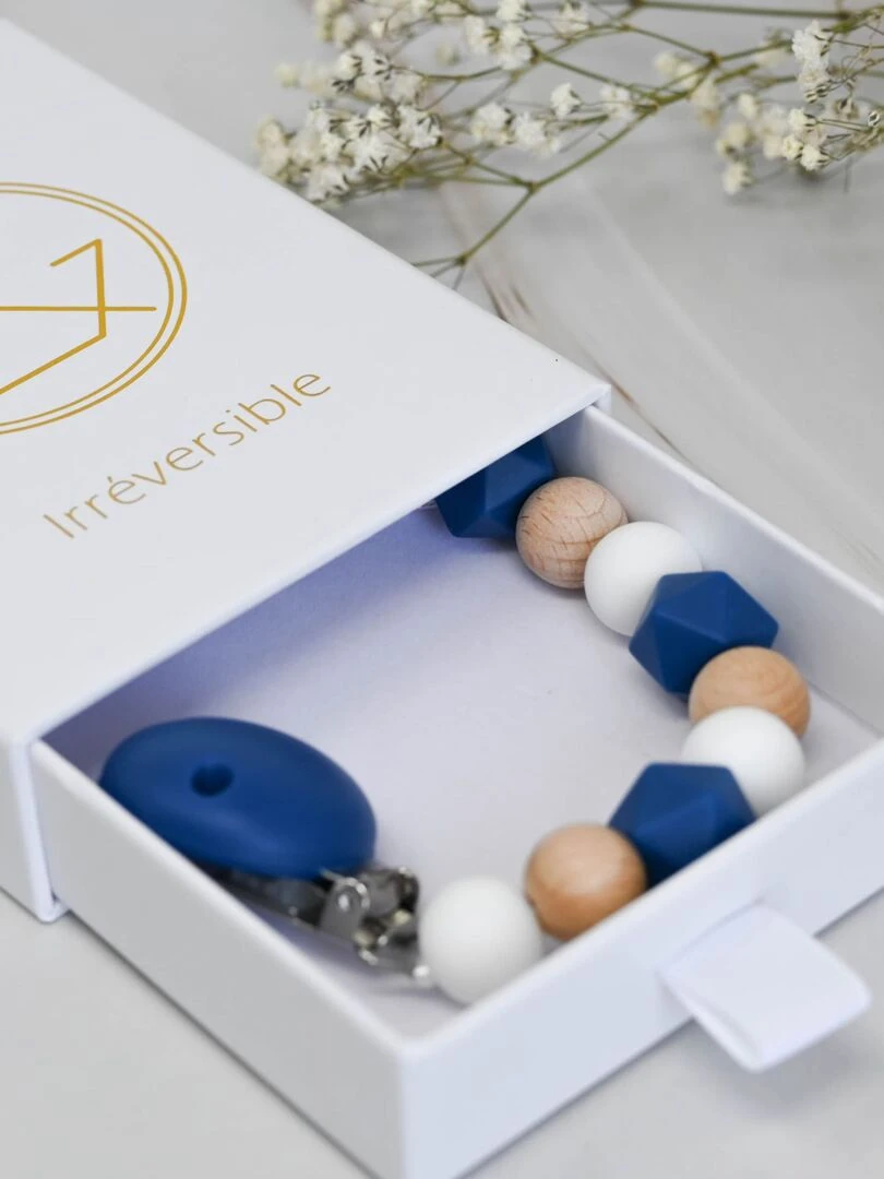 Attache sucette Bleue marine   Bleu