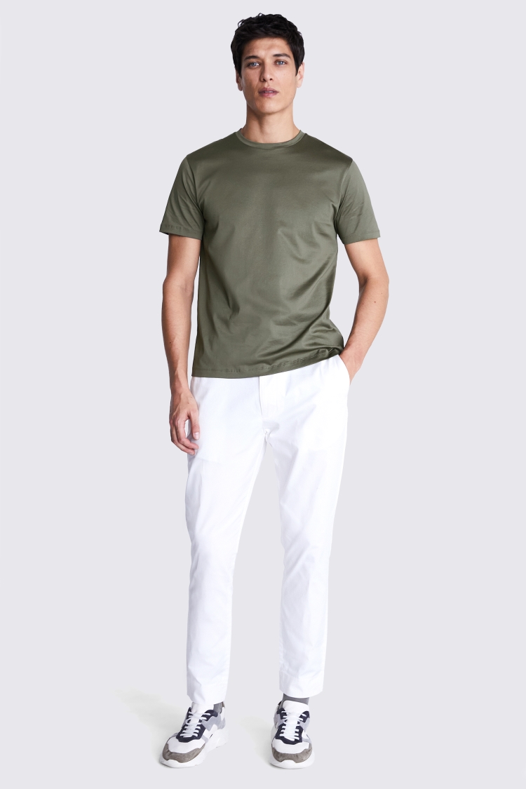 Light Grey Marl Crew Neck T-Shirt   Buy Online at Moss