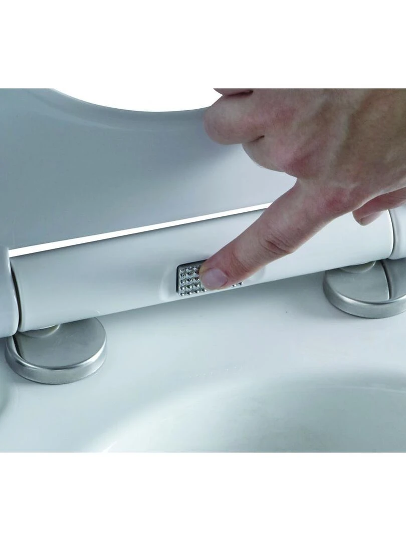 Guy Levasseur   Abattant WC MDF compressé frein de chute gris 42.5cm   Gris