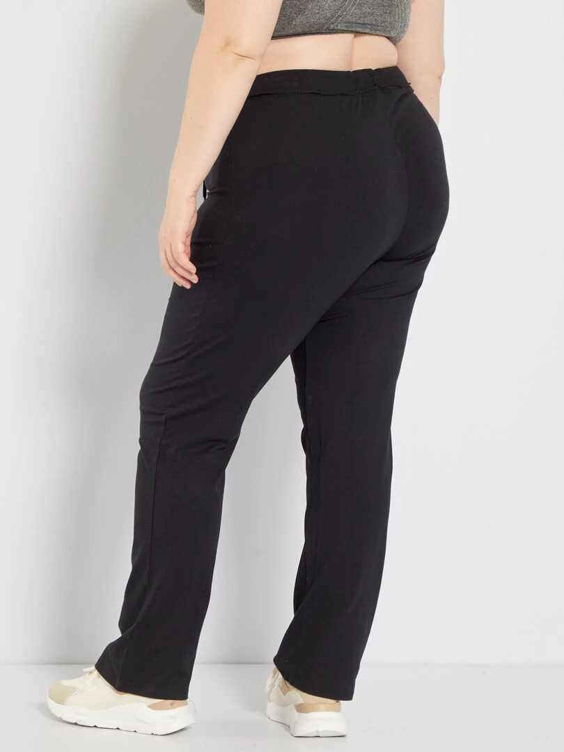 Pantalon de sport en maille fine jersey   noir