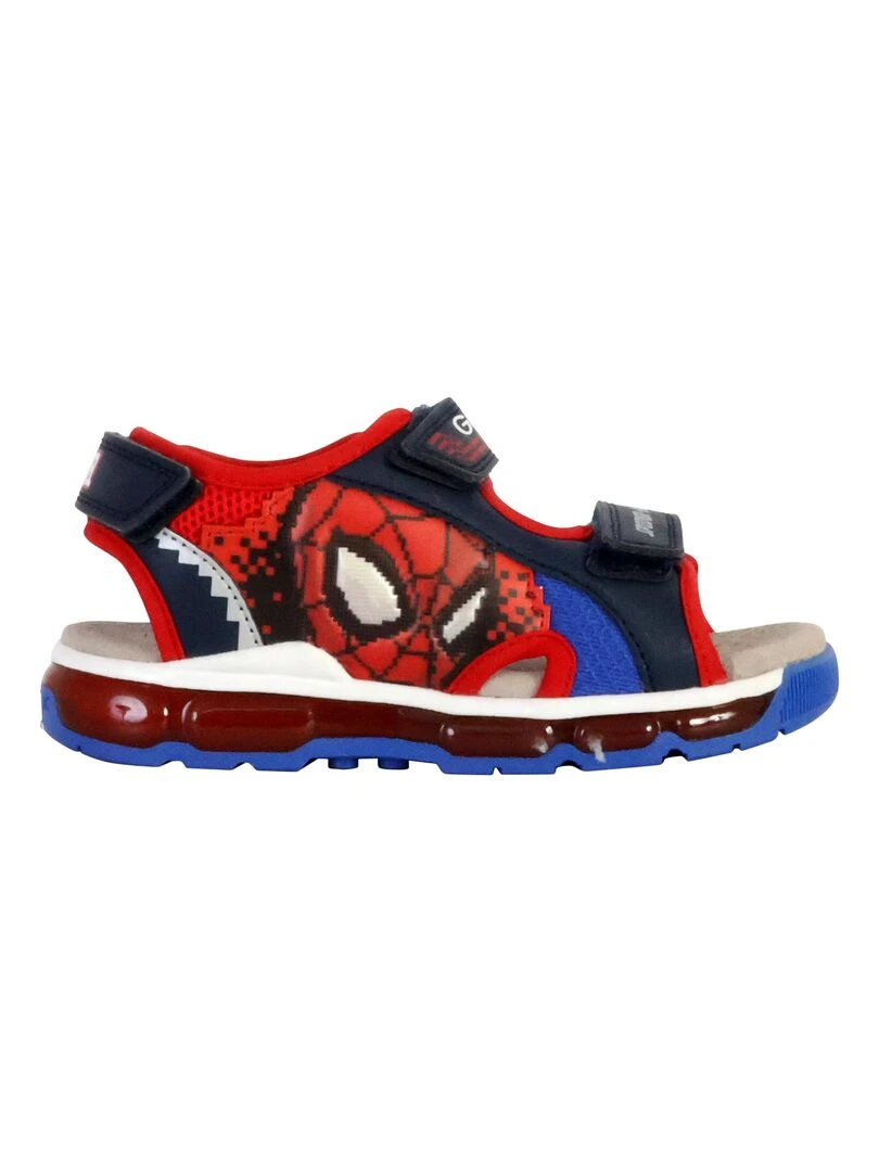 Sandales Cuir Enfant Geox Android Bleu marine