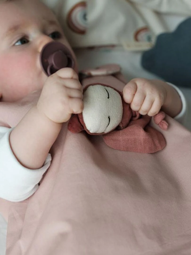 Gigoteuse Réversible Bio   Rainbow   Rose