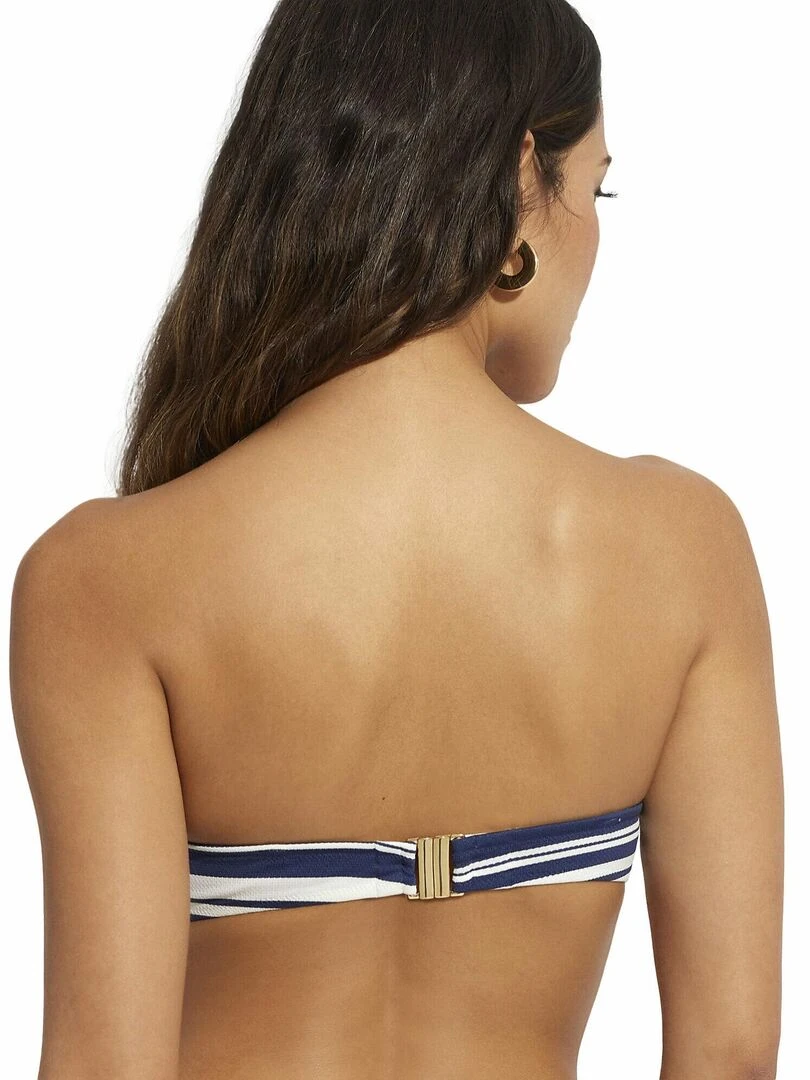 Haut maillot de bain bandeau Mykonos Bleu marine