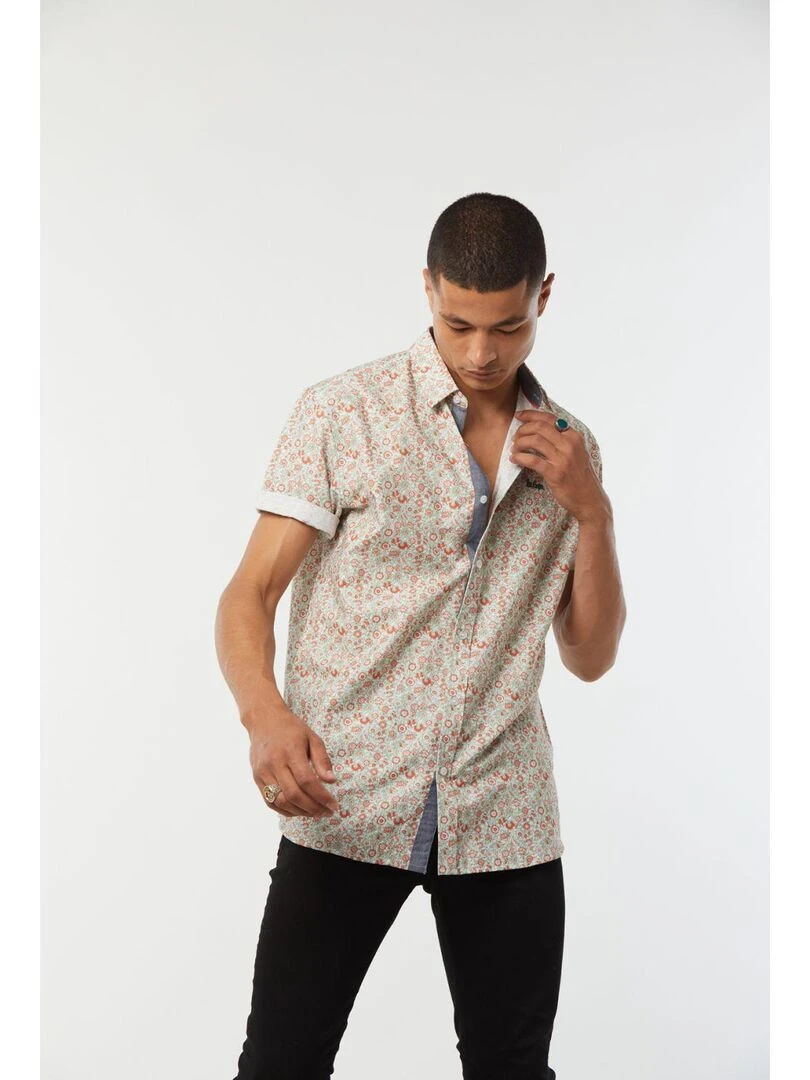 Lee Cooper   Chemise manches courtes coton comfort DELER   Vert