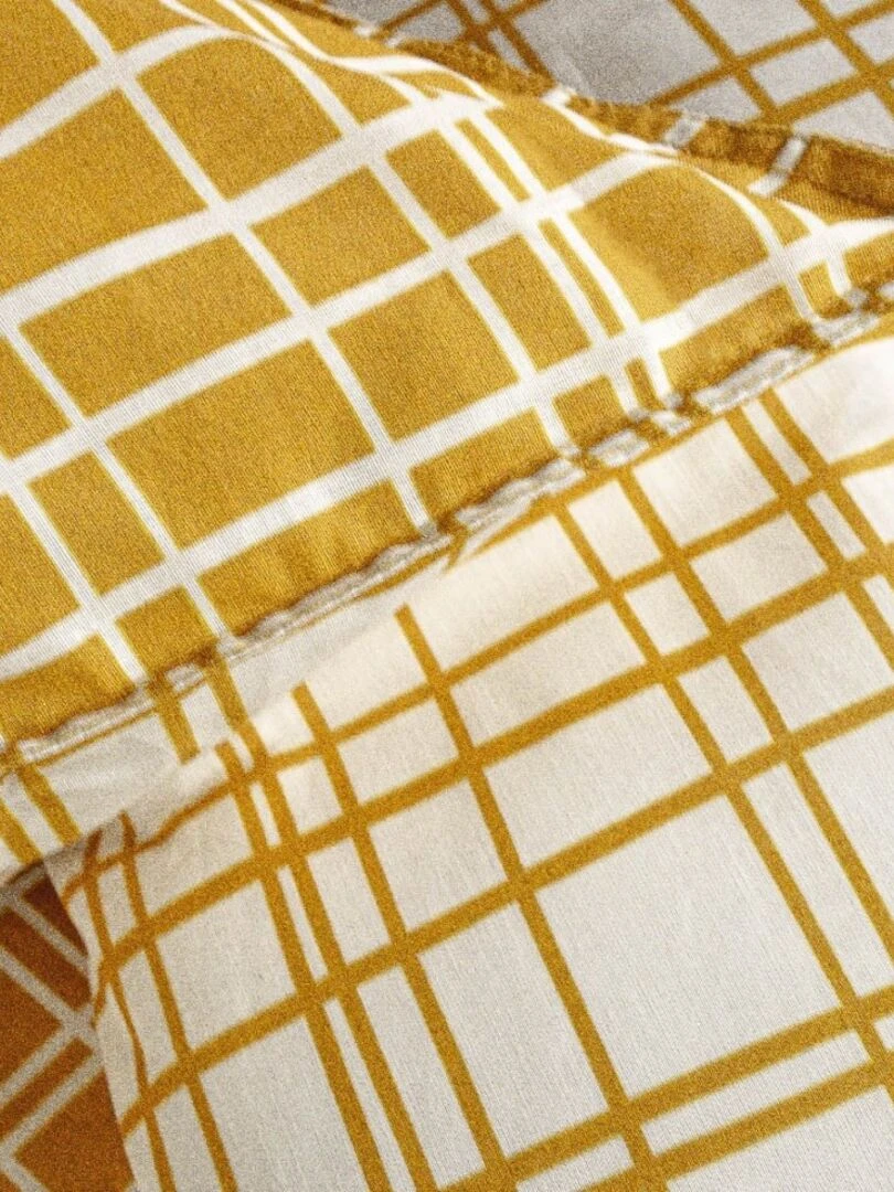 Housse de couette  Sunshine Esinlord + taie(s) 100% coton 57 fils   Jaune