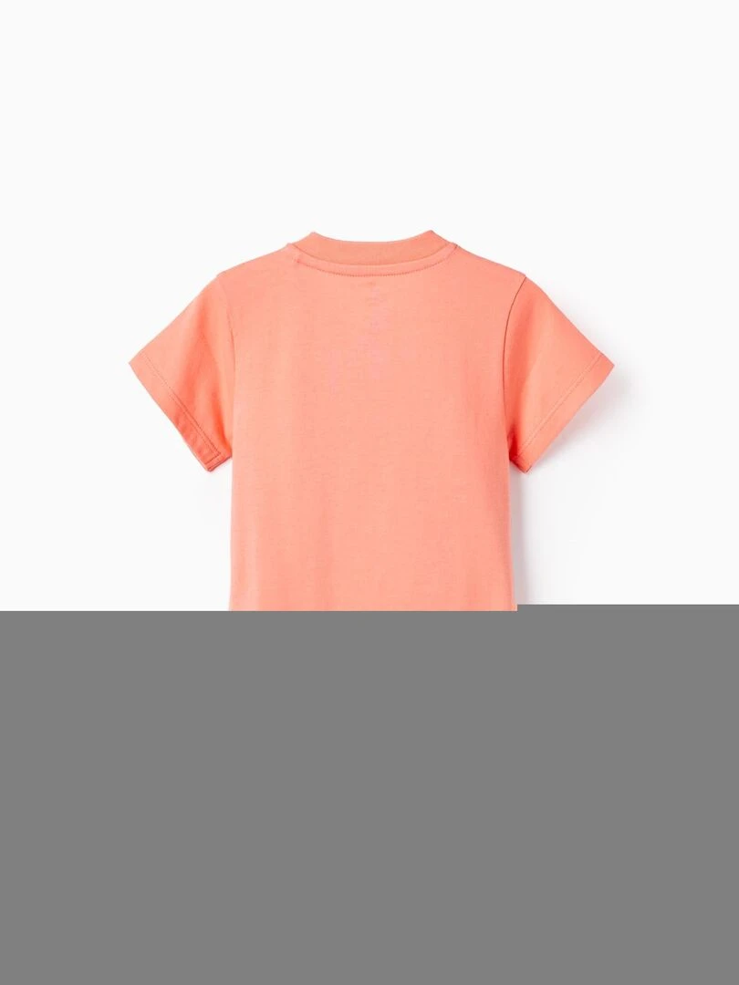 T shirt en Coton pour Bébé Garçon 'Disney Mickey Mouse' manches courtes MICKEY Rose