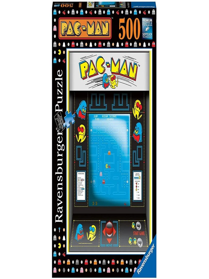 Puzzle 500 pièces Jeu d'arcade Pac Man N/A