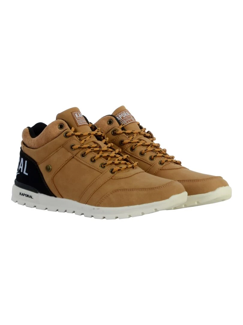 Basket Montante Cuir Kaporal Dawson   Marron
