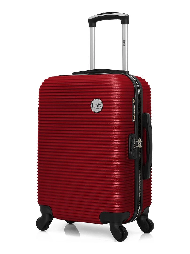 LPB Valise Cabine ABS MUNICH 4 Roues 55 cm Rouge