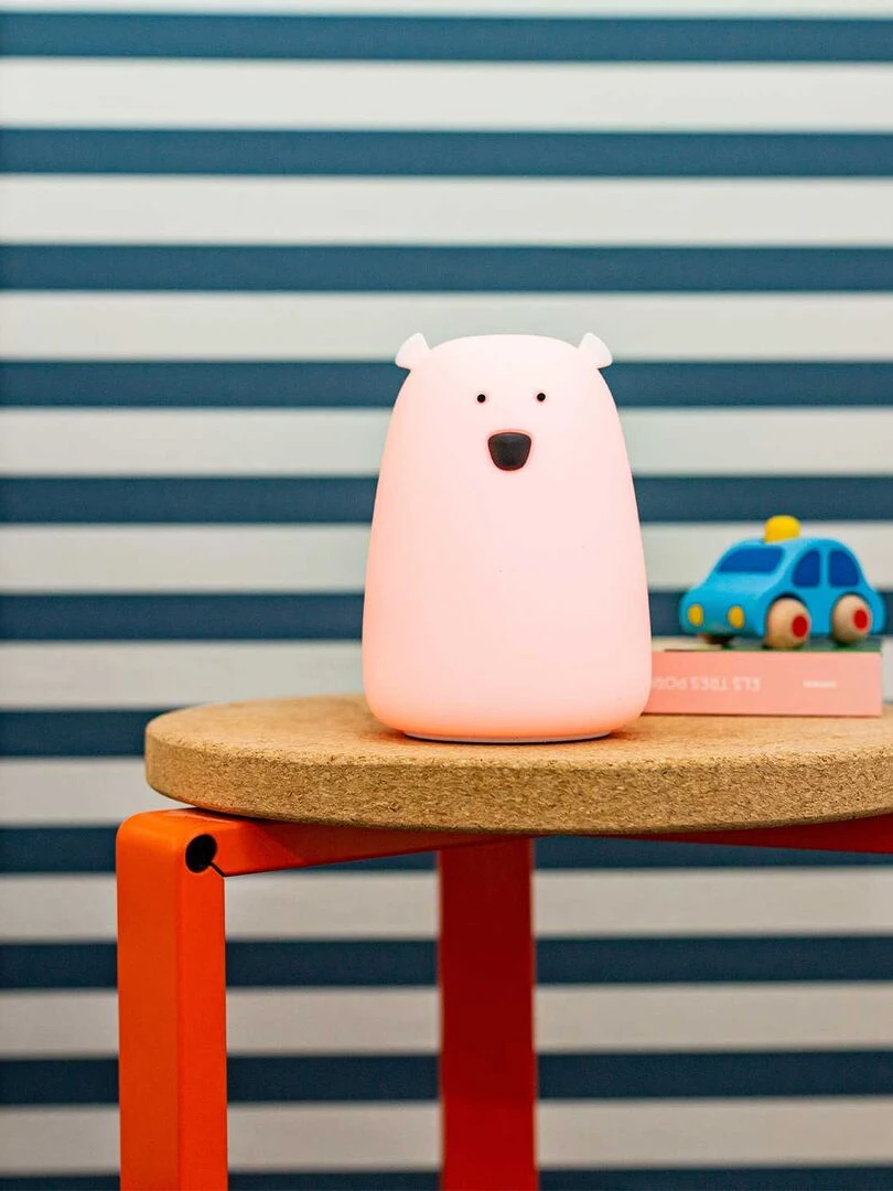 Veilleuse lumineuse tactile en silicone  Ourson   Bleu