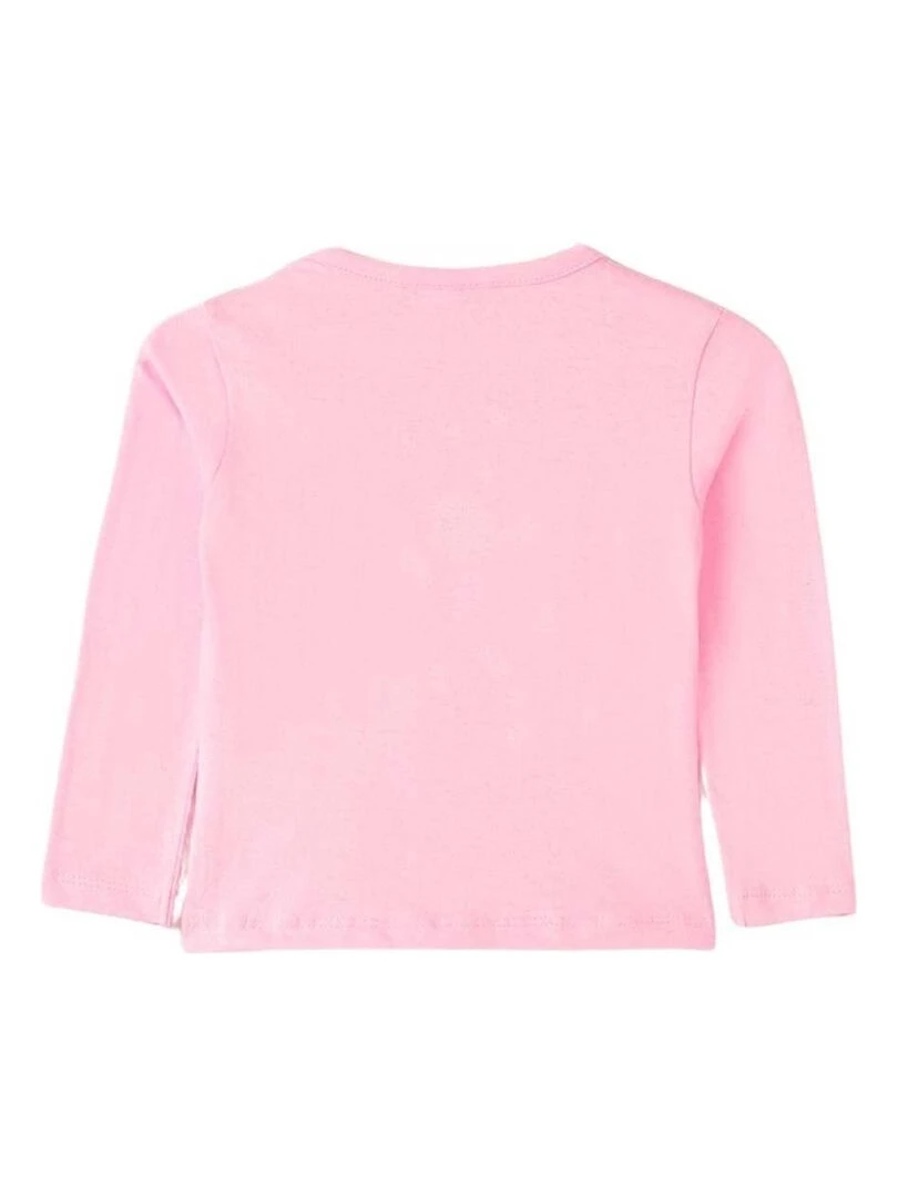 Disney T shirt fille imprimé Minnie en coton Rose
