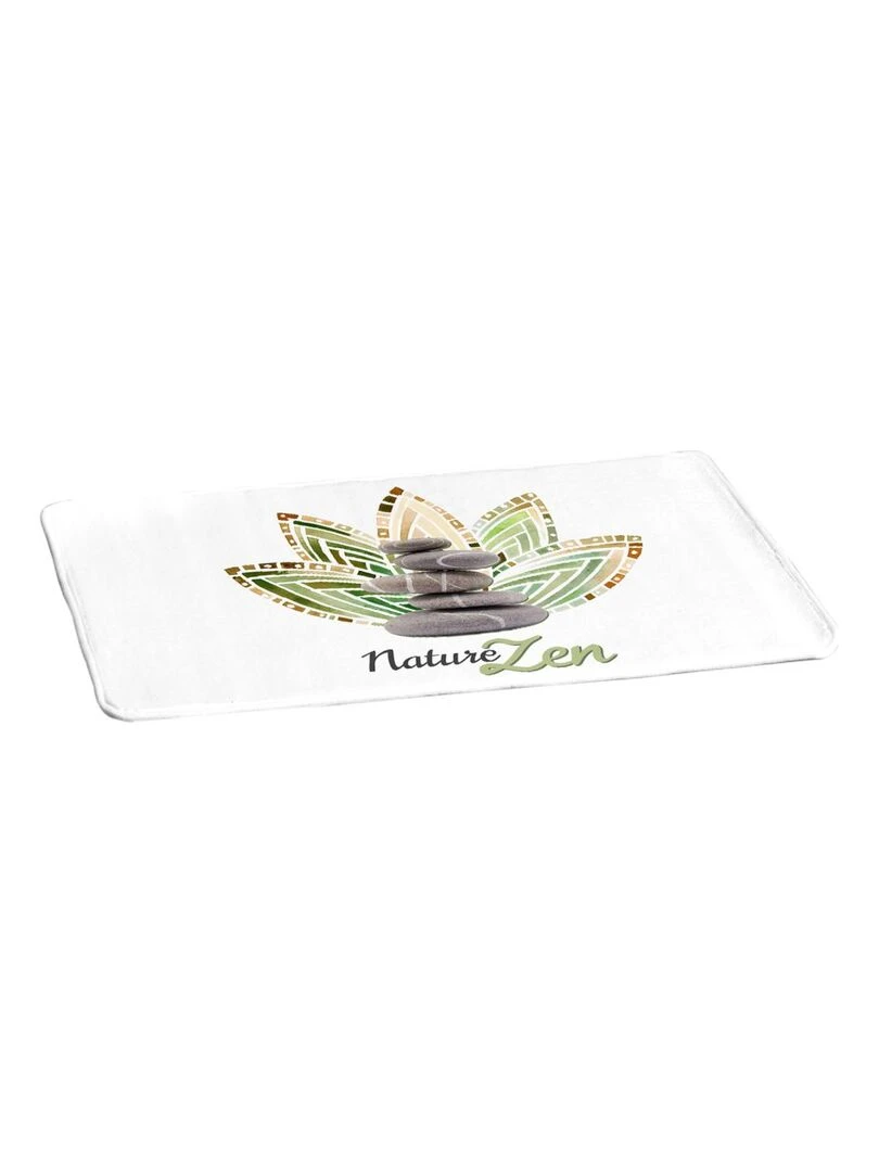 Tapis de bain 45x75 cm zen forest Blanc