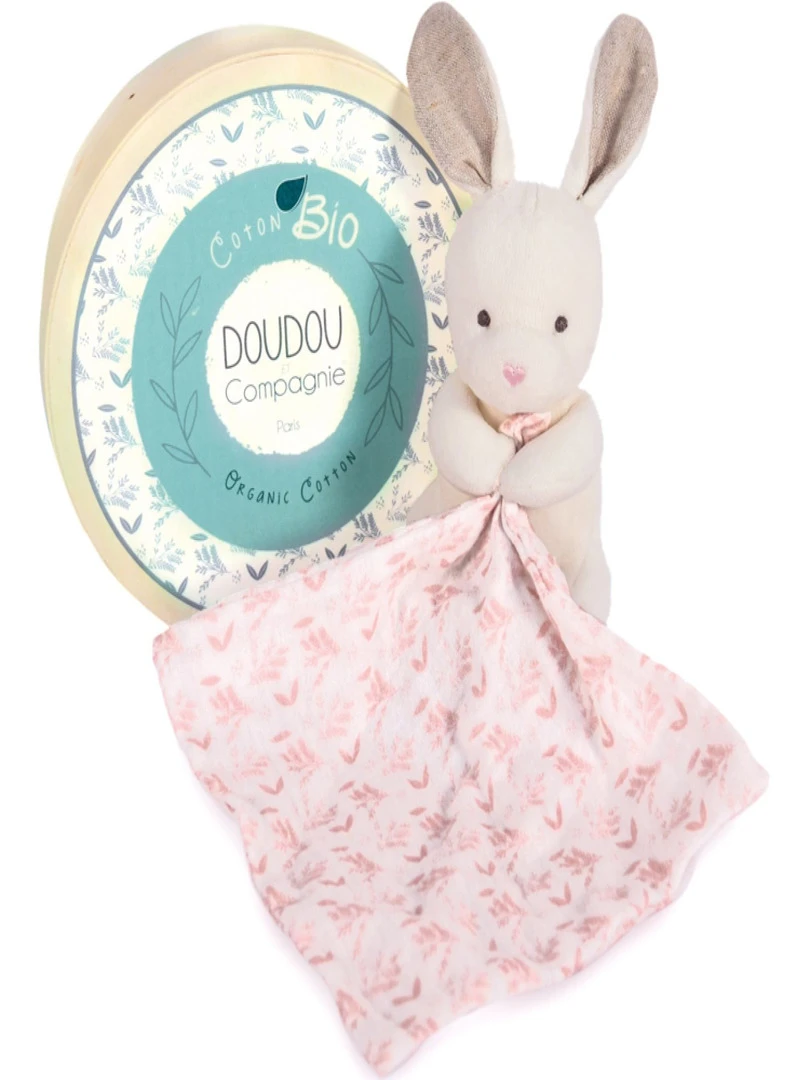 Coffret doudou lapin rose Doudou botanic N/A