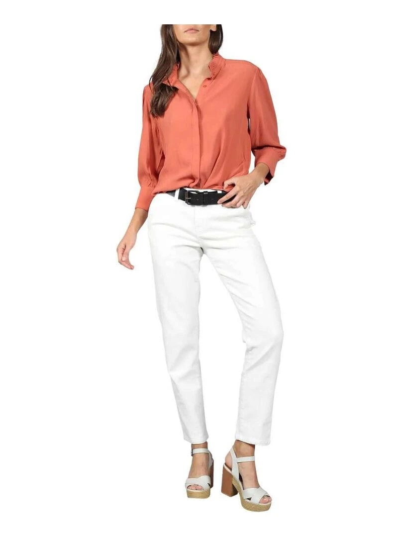 CHATTAWAK   Chemise droite   Rouge brique