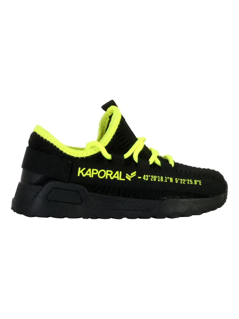 Basket à Lacets Enfant Kaporal Dofini Noir Bleu