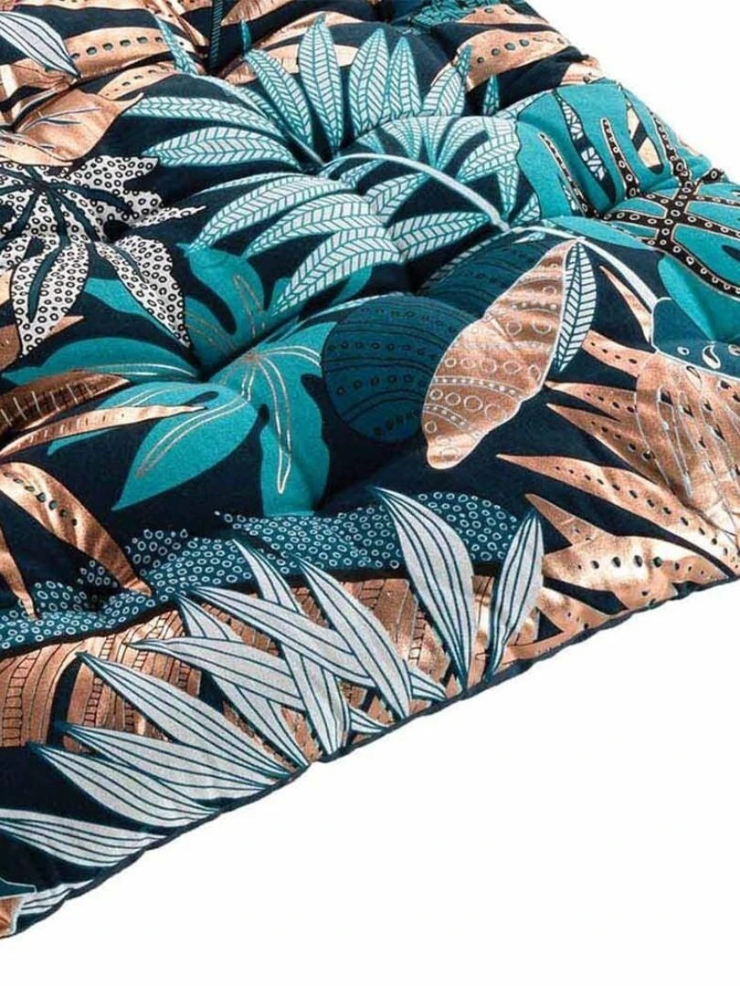 Matelas de sol 60x120 cm métallisé Alianor coton Bleu