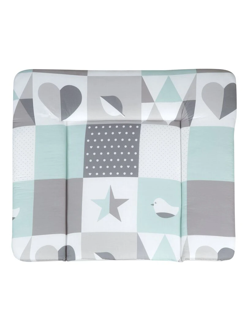 ROBA Matelas À Langer "Happy Patch Mint" 85x75 Revêtu De PU Vert
