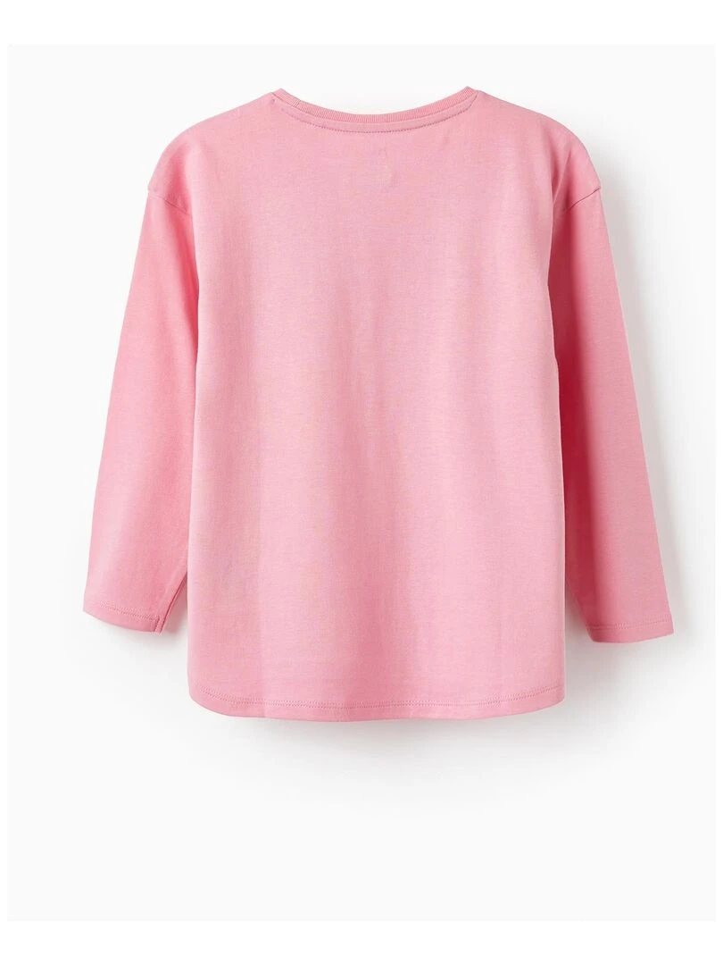 T shirt à manches longues pour fille 'You Can Do Big Things' manches longues Rose clair