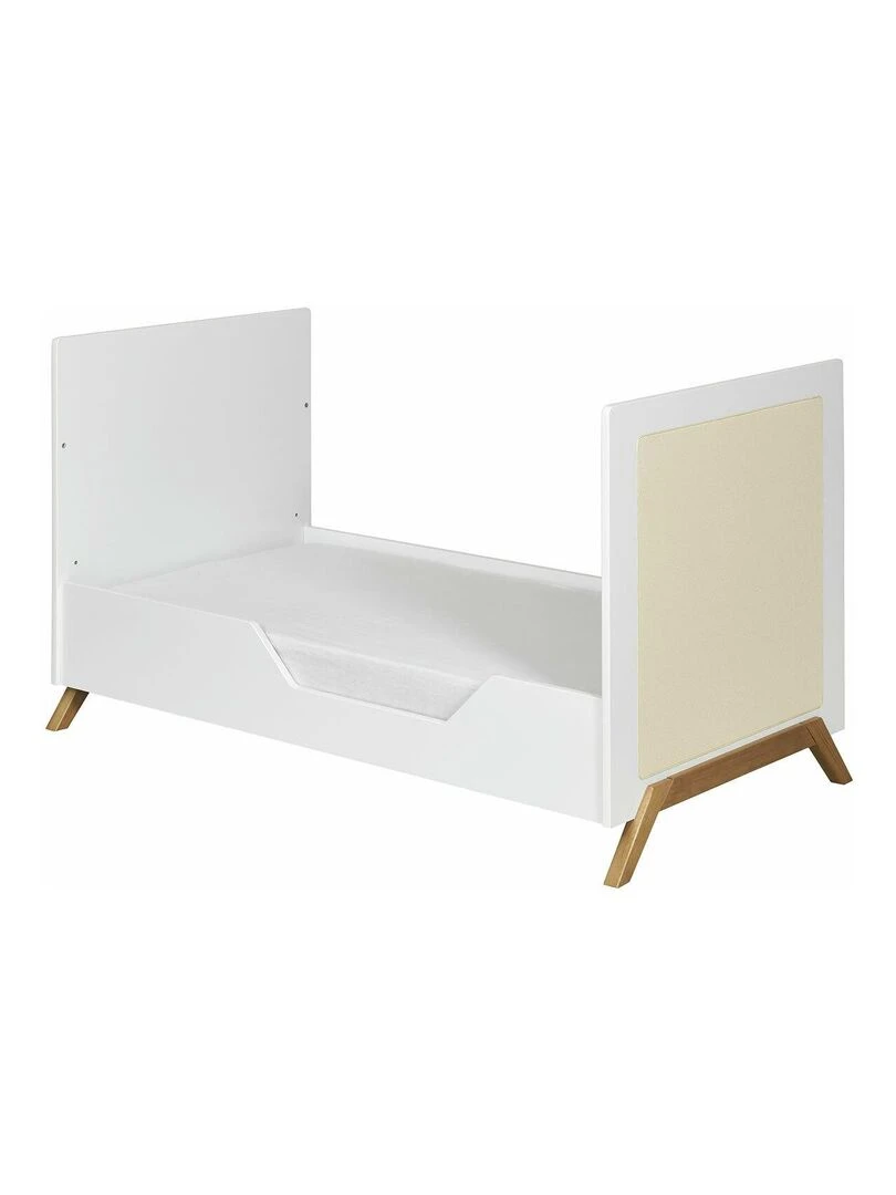 Lit bébé avec cannage Azu   AKITEN RETAIL   Blanc