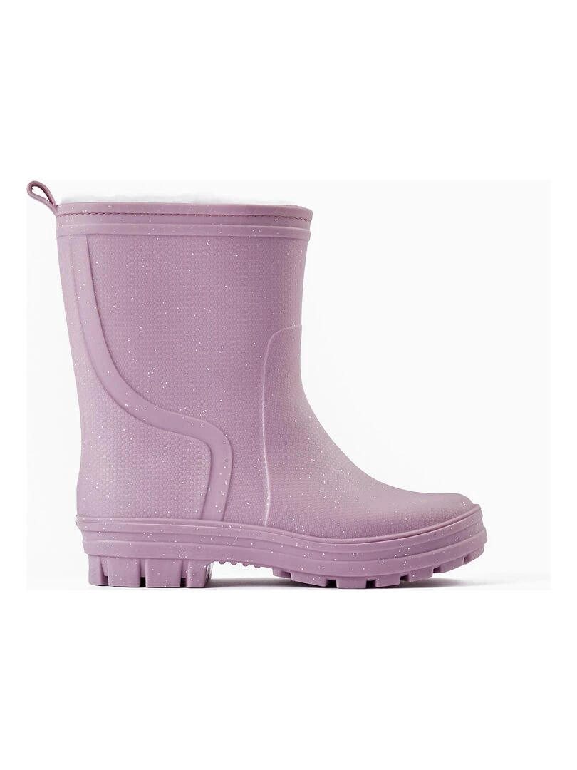 Bottes en caoutchouc avec doublure polaire pour fille NORTHERN CALLING Violet