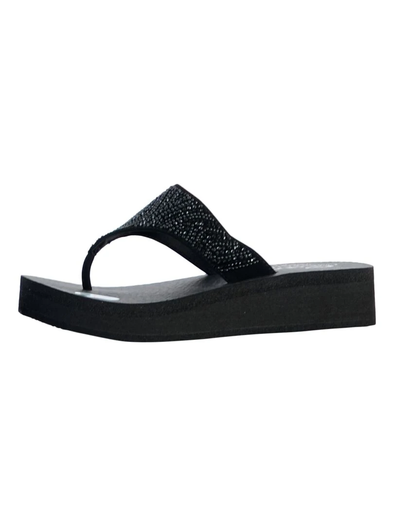 Sandales à Enfiler Skechers Stone Candy Noir