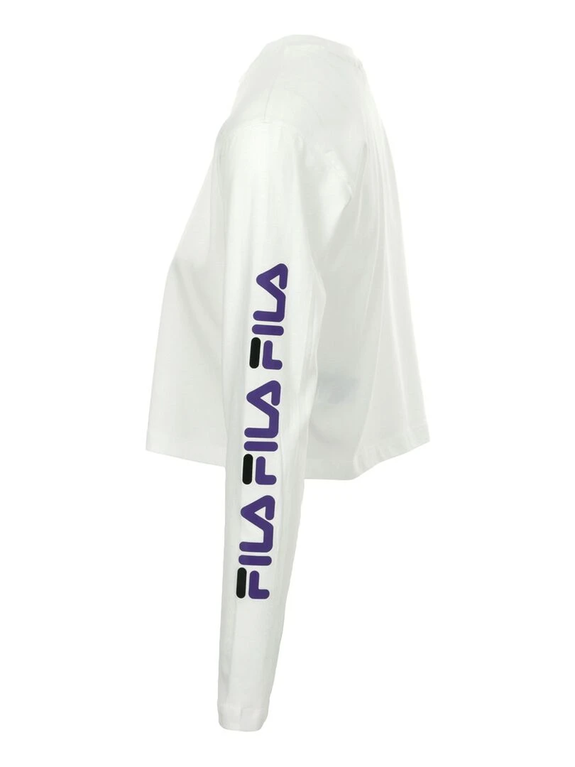 Fila Reva Cropped T Shirt   Blanc