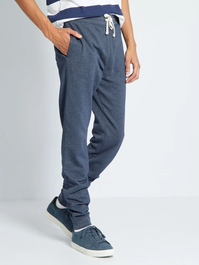 Pantalon en molleton L36 +1m90 bleu marine