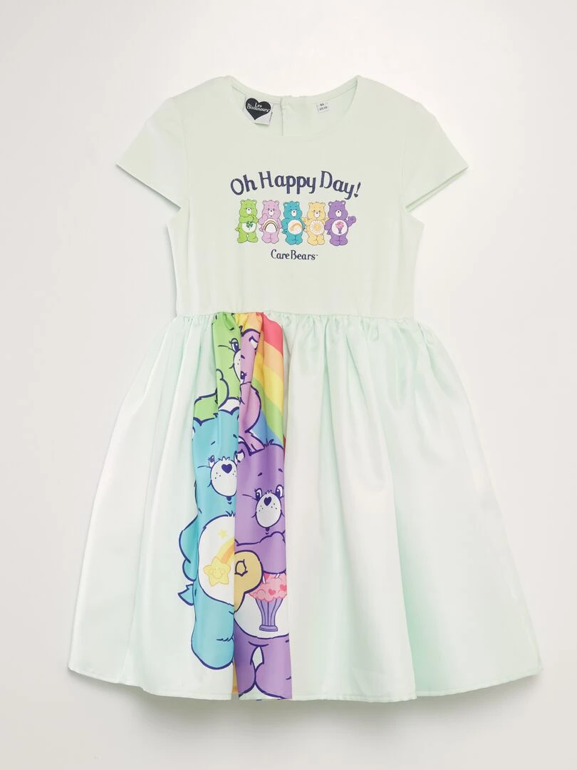Robe évasée 'Bisounours' Vert