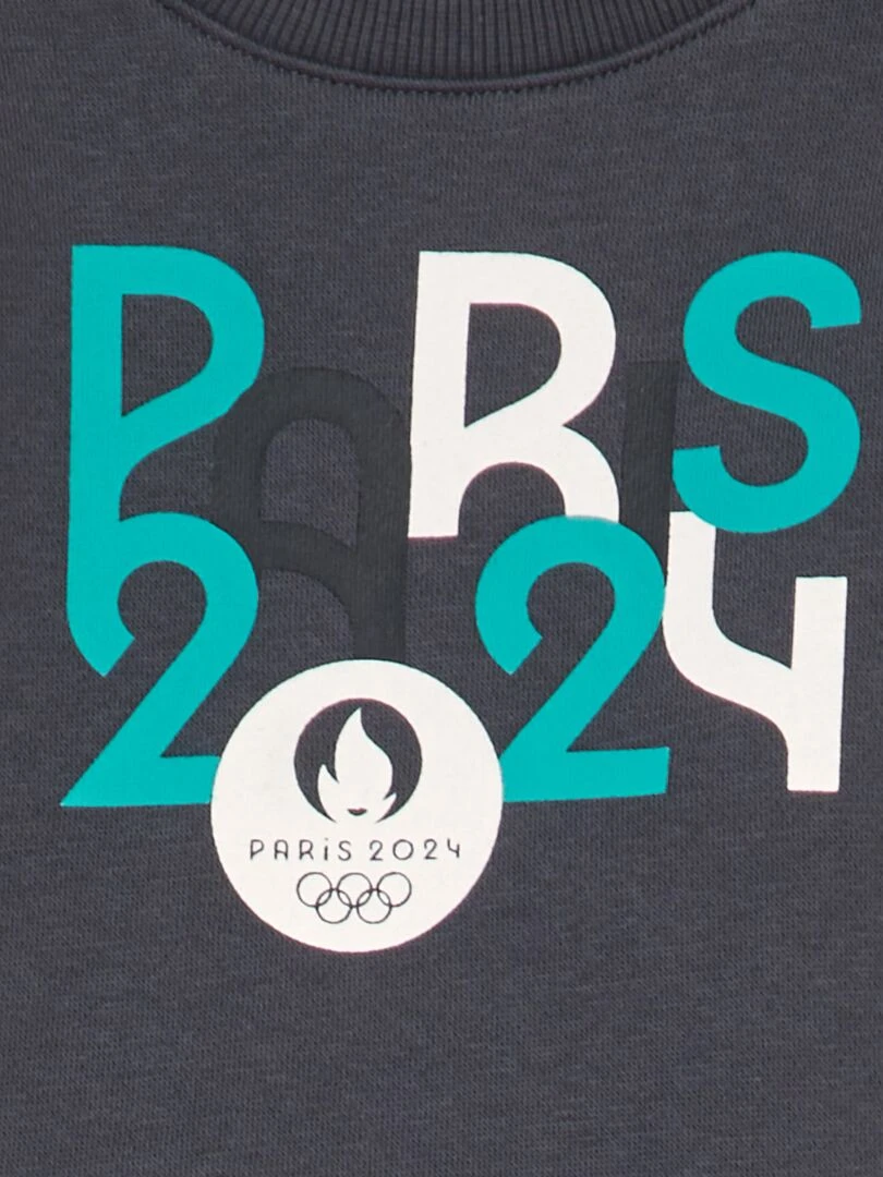 Sweat imprimé Paris 2024 Gris