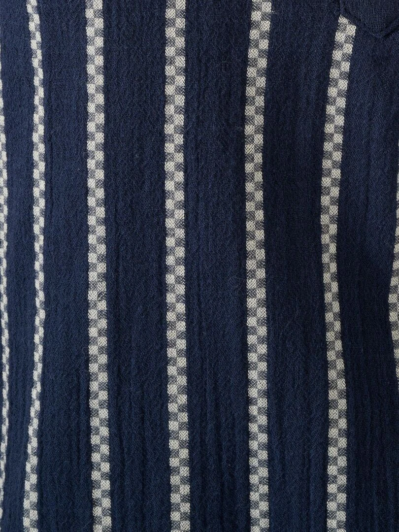 Blouse rayée gaze de coton   Damart   Bleu marine