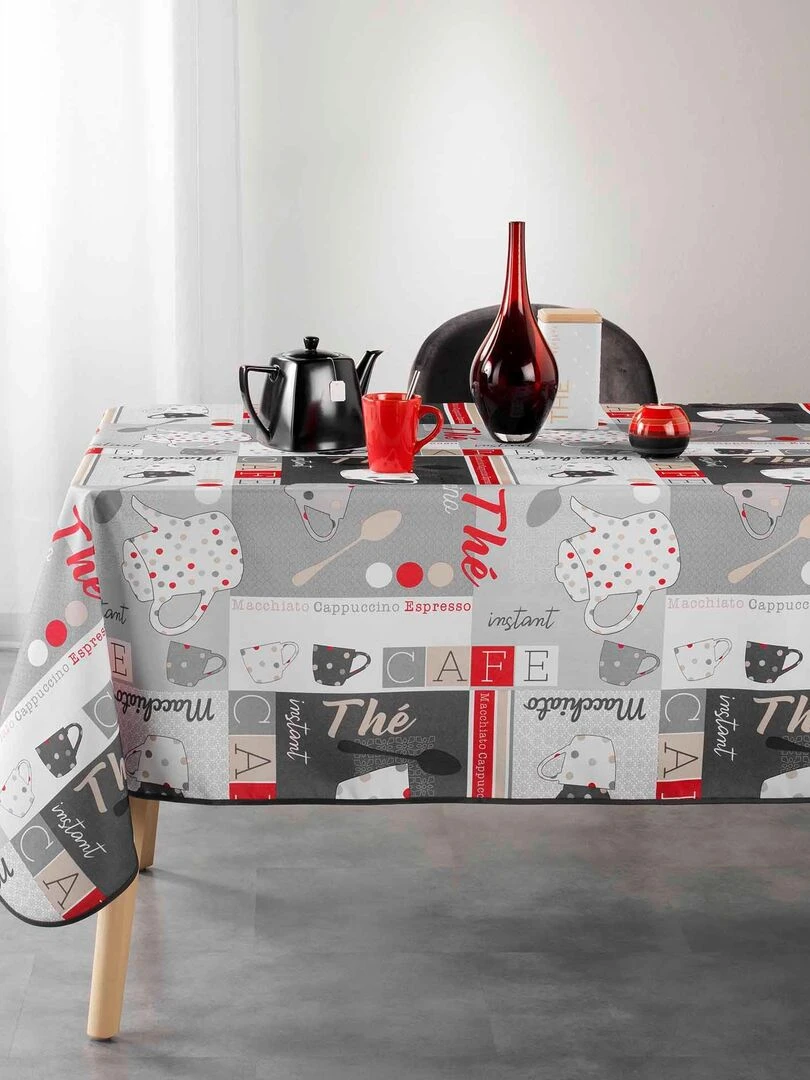 Nappe 150 x 240 cm Dejeuner Gris