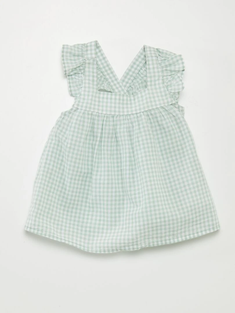 Ensemble blouse + culotte   2 pièces   Vert