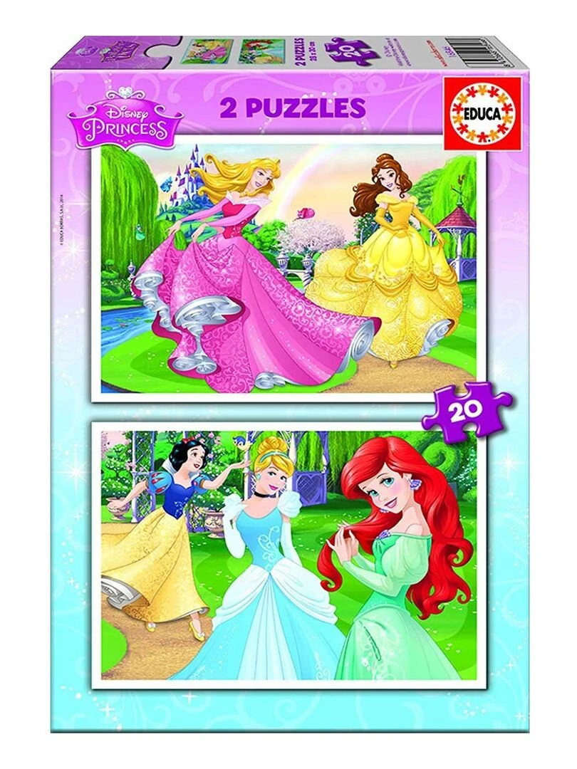 Puzzles 2 x 20 pièces : Disney Princesses N/A