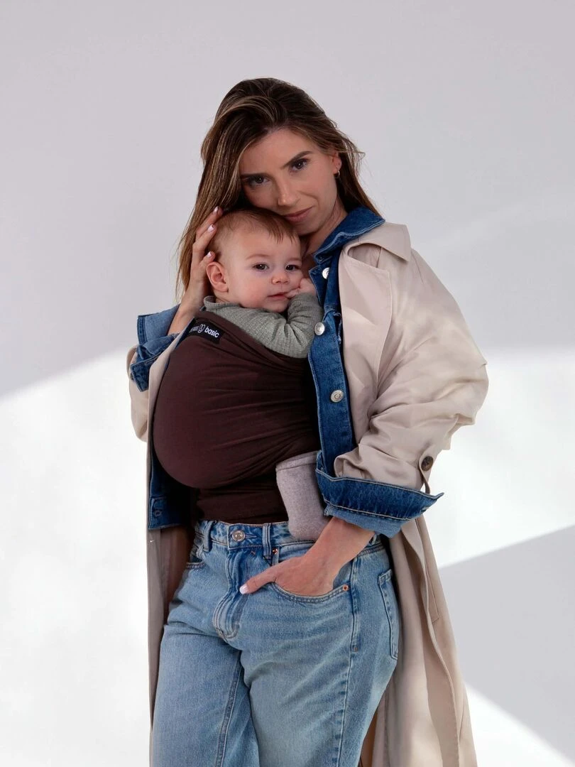 Écharpe BASIC   Espresso   Noir Marron