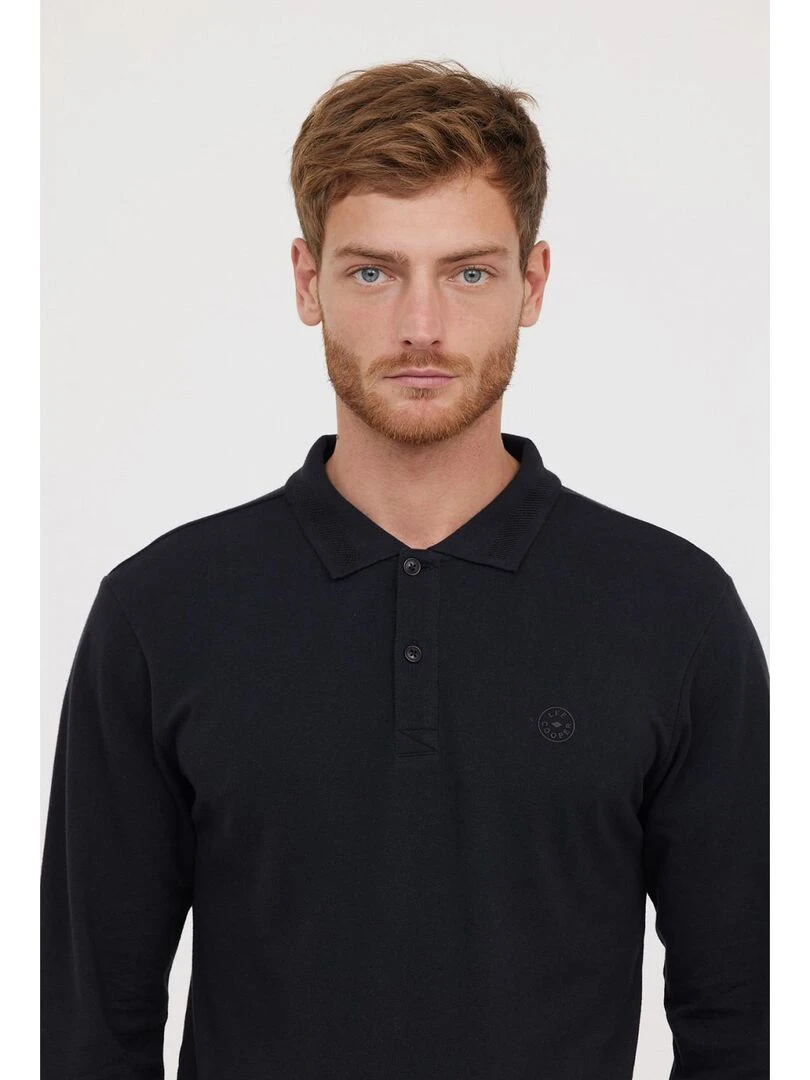 Lee Cooper   Polo manches longues coton regular BAKO   Noir